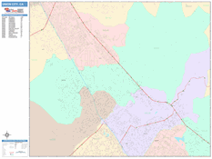 Union City Digital Map Color Cast Style